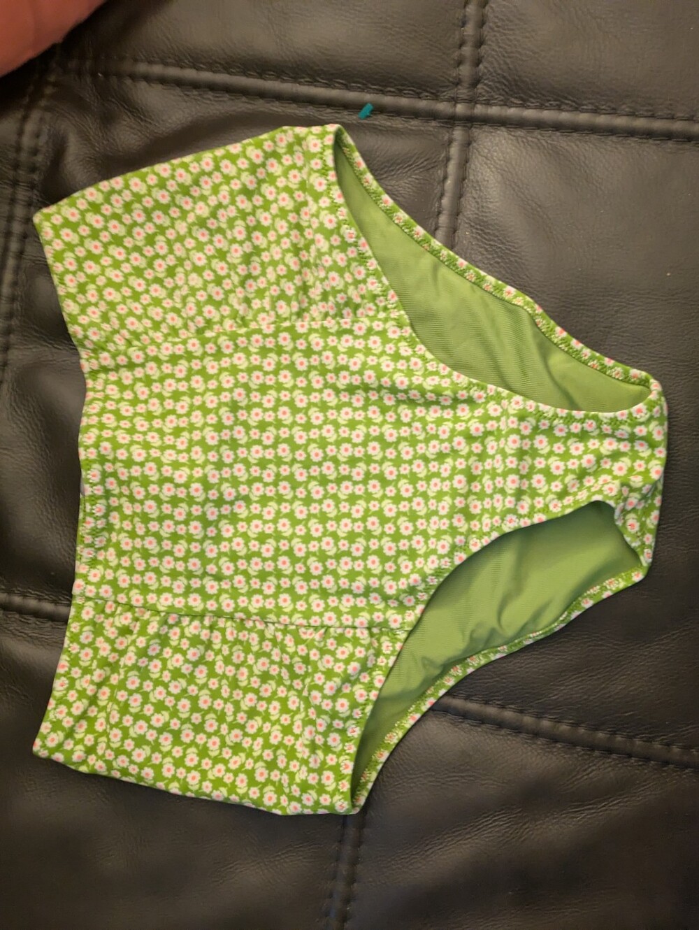 Green Floral swim bottom